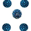 RUBYCA Pave Czech Crystal Disco Ball Clay Beads fit Shamballa