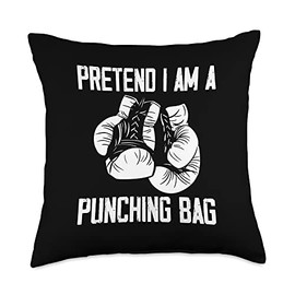 Pretend I Am A Punching Bag Boxing Team Throw Pillow