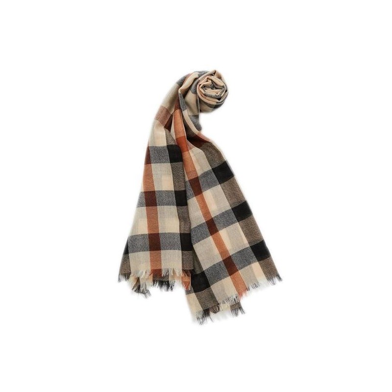 Daks (신세계강남점)DCSC3F110W2 WOOL100% 여성 브라운 하우스체크 울 라이트 머플러 (SHINSEGAE