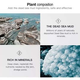 AICHUN BEAUTY Dead Sea Mud Peel Off Mask Deep Cleansing Anti Wrinkle Repair Facial Moisturize Complex 120ml/4.06oz