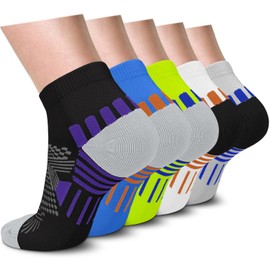 Ankle Compression Socks for Women & Men,Running Athletic Plantar Fasciitis Socks with Arch Support