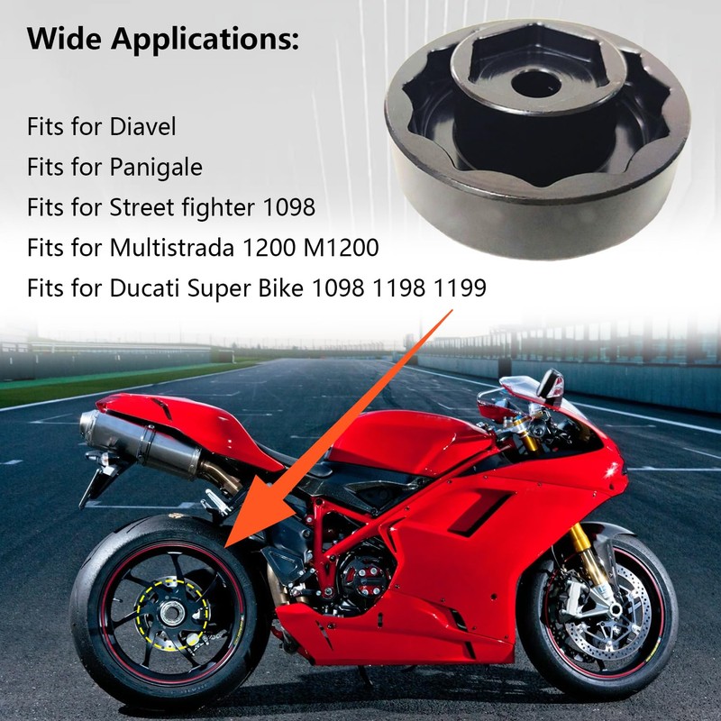 Wheel Nut Socket for Ducati, 30mm 50mm Front Rear Wheel