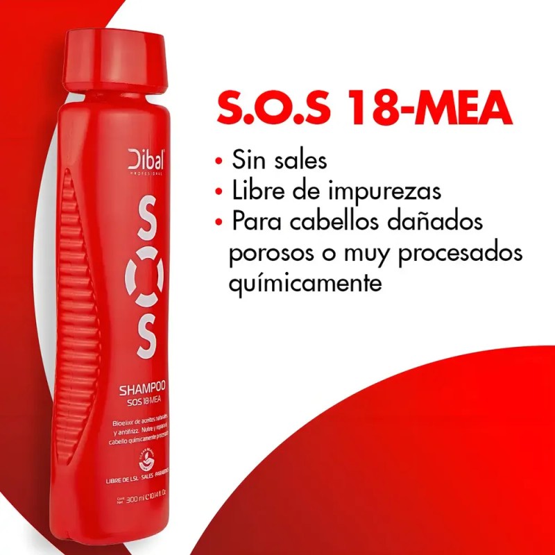 Shampoo Para Cabello Procesado Dibal Sos Sin Sales 300 Ml