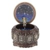 Vintage Music Box with 12 Constellations Rotating Goddess Twinkling LED