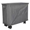 Rolling Slim Laundry Basket On Wheels with Carry Handle Collapsible