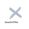 500 Pcs 2MM Plastic Tile Positioning Cross, Replaceable Tile Levelers
