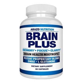 Brain Plus Arazo Nutrition 60caps Memoria, Enfoque, Claridad Sabor Sin sabor