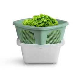 Versatile Colander with Bowl Straining Aid Filter Basket Pasta Strainer Stackable 2 in 1 Kitchen Strainer Bowl with Handles Food Safe