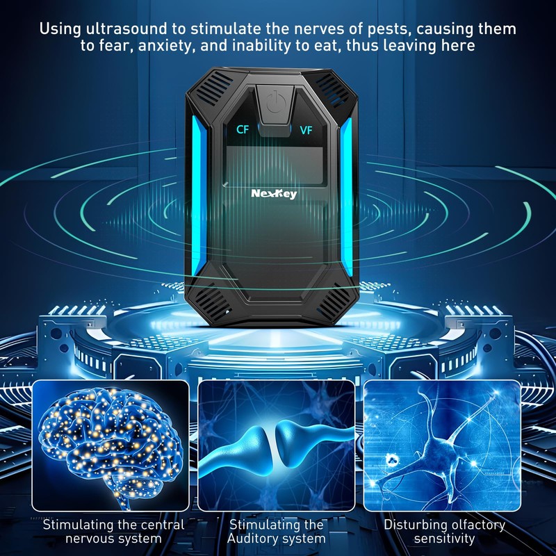 Ultrasonic Pest & Insect Repeller, Ultrasonic Repellent for Roach, Rodent,