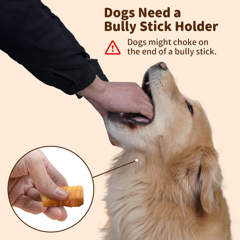 JoyBruko Bully Stick Holder for Dogs - for Aggressive Chewers