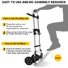 330 LB Capacity Folding Hand Truck Dolly Cart, Portable Aluminum