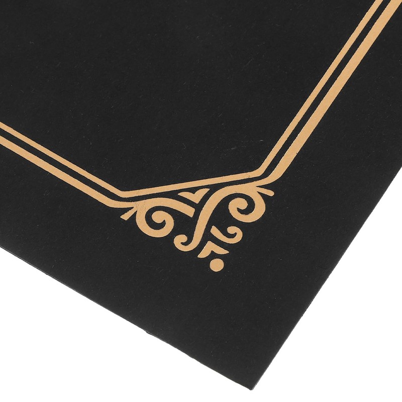 Operitacx 5 Pcs Black Gold Certificate Covers: A4 Size Document
