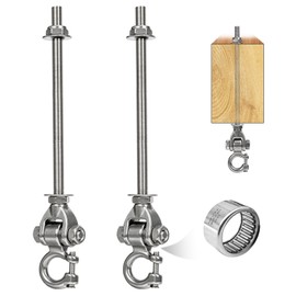 GW Gwongvvei Heavy Duty Swing Hangers for Wooden Sets1000LB Capacity Hammock Hanger Stainless Steel Swing Hardware Accessories 2 Packs 12" for Porch Playground Yoga Heavy Bag Swingset Part