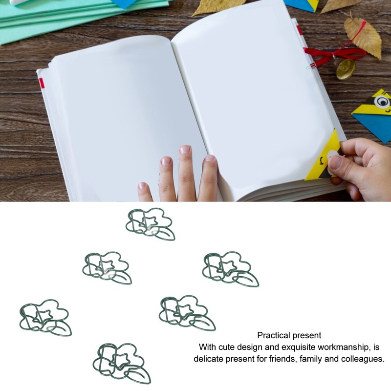 90pcs Metal Paper Clips Creatively Cute Paper Clips Small Portable