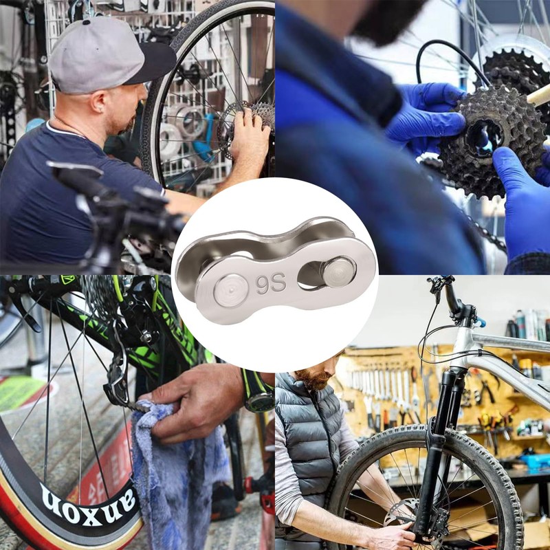 WUDQIJI Bicycle Missing Link Bicycle Chain Link 8 Pairs Chain