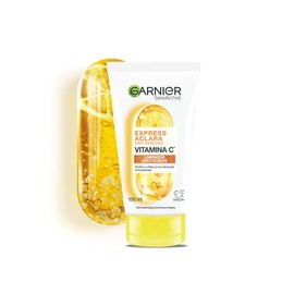 Garnier Gel Limpiador Facial Tono Uniforme con Vitamina C Express Aclara 150ml, 170 grams, 150 mililitro, 1