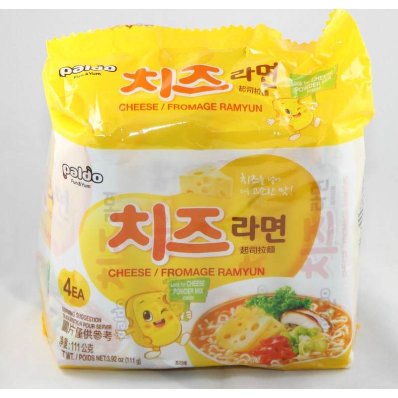 (Pack of 8) Paldo Cheese Fromage Ramyun Noodle 3.92 Oz