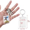 30 PCS clear double sided blank photo insert keychain, acrylic