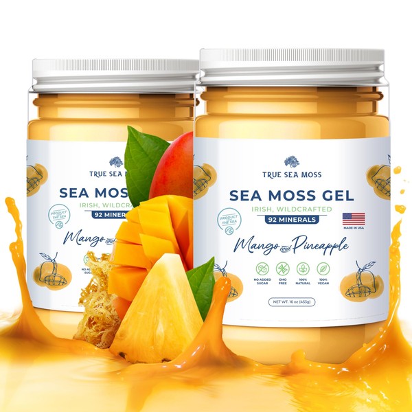 TrueSeaMoss Wildcrafted Irish Sea Moss Gel - Made with Dried