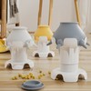Pet Milk Feeder 4 Soft Silicone Nipples Raised Base Puppy
