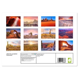 USA The wonderful Southwest (Monthly Wall Calendar 2025 16.5" x 23.4" (open)), CALVENDO 14 Month Calendar