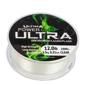Ultima Power Ultra Carp Fishing Line, Crystal, 12