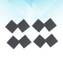 Healeved 12pairs Square Non- Stickers for High Heels of Wear-resistant Shoe Pads Silent Decals for Women Easy Application Black