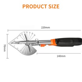 FunnAura Mitre Shears for Cutting Wood Moulding, Angle Cutter for Beading with 10 Replacement Parts
