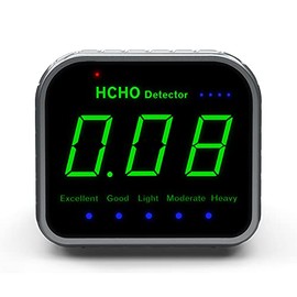 Kingneed HCHO Detector Air Quality Monitor Professional Laser Dust Sensor Indoor Real Time Detector and Highly Accurate LCD Display High Capacity 2600mAh Rechargeable Battery Portable Cube Design