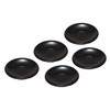 漆遊館 越前塗り 黒 渕太茶托 5枚セット 34-1666