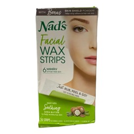 Nad's. Tiras De Cera Facial Para Mujer Caja Dañada