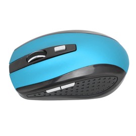 Wireless Mouse, Mini Wireless Mouse 2.4GHz 3 Levels DPI Adjustable Wide Compatibility Computer Mouse Wireless Mini Matte Texture Computer Accessories (Blue)
