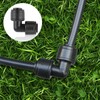 Kalolary 30PCS Quick Connect 1/4" Drip Irrigation Elbow Coupling Connector,