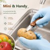 Wooden Vegetable Brush Set with Handle, Potato Scrubber for Fruits