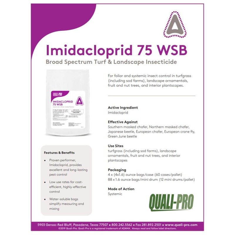 Imidacloprid 75 WSB Generic Merit 75 WSB 4 x 1.6