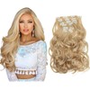 50cm 7Pcs Full Head Wavy Clip In Hair Extensions Synthetic