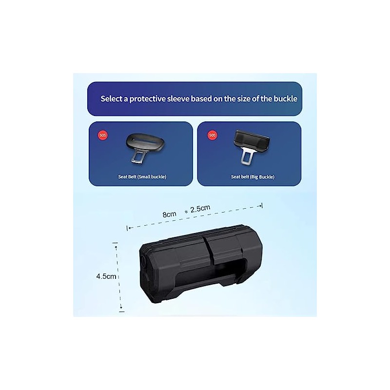 GODTERA Car Universal Seat Belt Clips Cover,Seat Belt Buckle Protector
