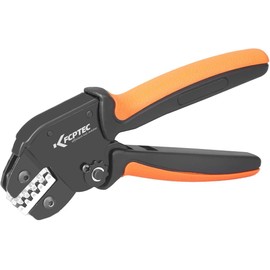 KF CPTEC KF-58J Precision Simultaneous Crimping Pliers, Ratchet Type, For Open Barrel Terminals, 0.01 - 0.06 inch (0.25 - 1.5 mm² (1.5 mm²)