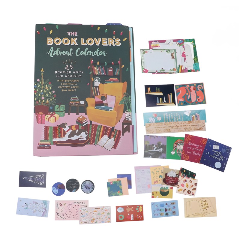 Book Lovers Advent Calendar Unique Countdown with 25 Bags Book