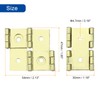 uxcell Double Acting Hinges Folding Screen, 4Pcs 2.13" Double Swing