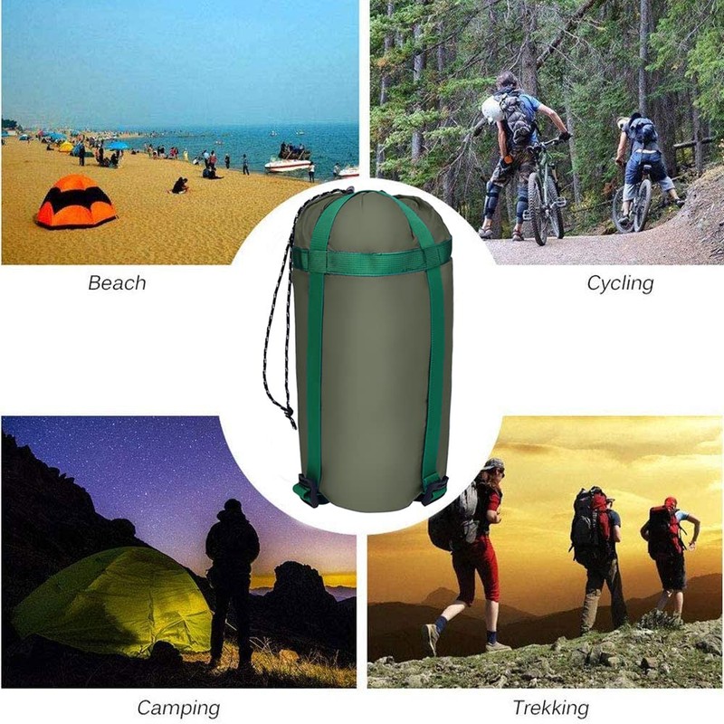 MOPHOEXII Compression Sack，10L Compression Stuff Sack, Water-Resistant & Ultralight Sleeping