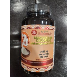 NATURALISIMO LIFE MAGNESIUM CHLORIDE WITH MAGN. CITRATE 1400 MG 100 CAPS 08/2027