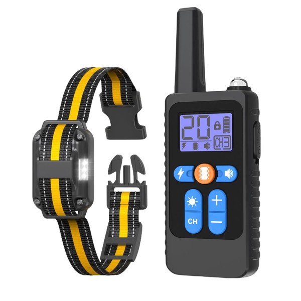 Dog Shock Collar ，3300Ft Dog Training Collar with Remote, IPX7
