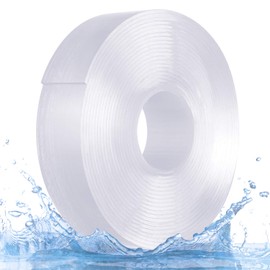 TSKECN Nano Double Sided Tape Heavy Duty (16.5FT) Multipurpose Removable Mounting Adhesive Grip Tape, Washable Reusable Traceless Clear Sticky Tape, Carpet Mat Poster Tape for Home/Office/Car/Wall