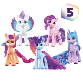 My Little Pony Set de 5 Figuras Celebración de Estilos, Figuras pequeñas de 7.5 cm, Juguetes de Unicornios para niños y niñas + 3 años
