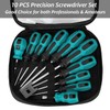 10-piece magnetic screwdriver set, includes 5 Phillips screwdrivers and 5