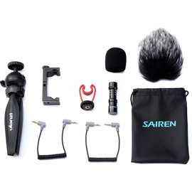 ULANZI Vlog Kit 3: MT-03 Tripod + ST-02S Phone Holder + VM-Q1 Microphone