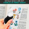 Pocket Magnifying Glass Keychain with Light – Folding Keychain Magnifier