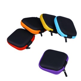 SUPVOX Assorted Eva Headphone Case Portable Earbud Storage Pouch for Travel Cloth Lining for Earphones USB Cables Mini Accessories Purple