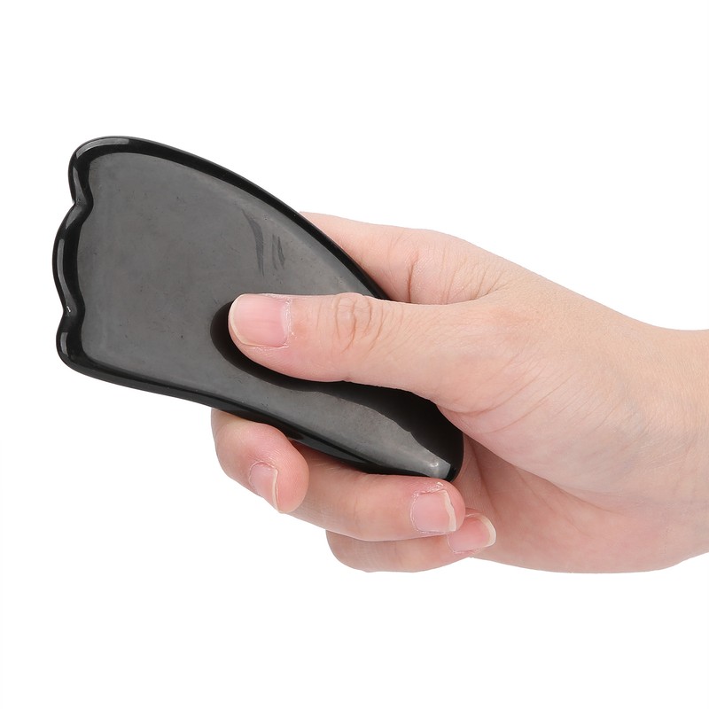 Professional Obsidian Face Massage Gua Sha Tool Portable Body Therapy